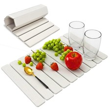 Stone Dish Drying Mat for Kitchen Counter, Large Quick Dry Diatomaceous Earth...