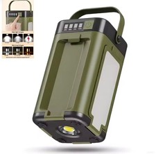Solar LED Camping Light Power Bank Lantern for Hiking Fishing