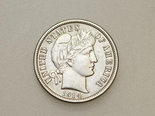 1914-D 10C BARBER SILVER DIME