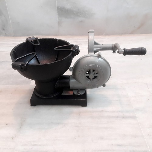 Horno de forja con Pedal de estilo vintage Soplador de mano mango tipo útil  | eBay