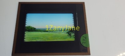 P22 HISTORIC Glass Magic Lantern Slide Cape Cod HORIZON GREEN GRASS BLUE SKY