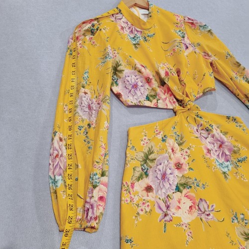 Zimmermann Dress ZINNIA BOW Sz 2 AU12 UK 12 US 8 IT 44 FR 40 Yellow RRP $595 - Picture 13 of 23