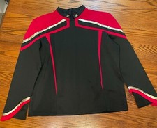 STAR TREK Picard Season 1 Red Flag Officer Uniform Cosplay with Rank Pin