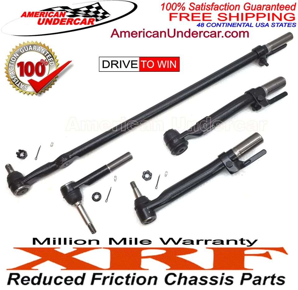 Kit de dirección XRF Drag Link Tie Rod Ford F250 F350 Super Duty 4x4 2005-2007 Foto 2 de 4
