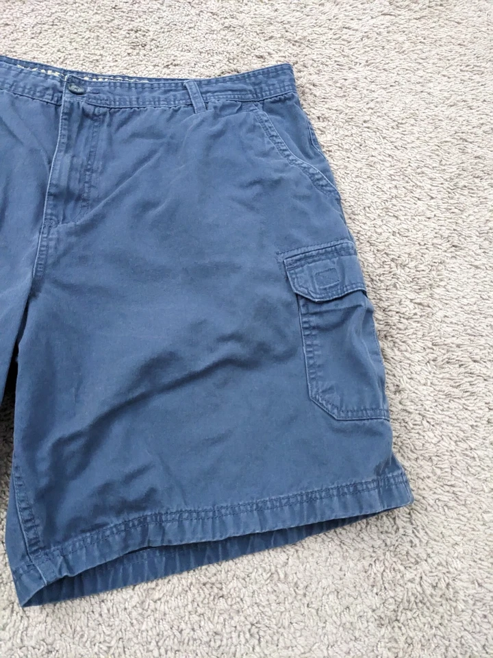 Northwest Territory Cargo Shorts Mens 42 Blue Cotton Casual Outdoors - Image 2 of 4