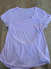 OLD NAVY ACTIVE TOP WITH PEEK THROUGH IN BACK PURPLE M
