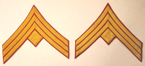 PAIR of EARLY 1900's USMC MARINE CORPS FIRST SERGEANT CHEVRONS