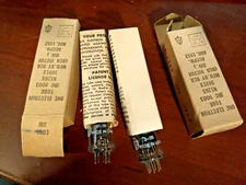 JRC 9003 RCA New 2 Matching Tubes (New Old Stock) Tested GOOD US ARMY 1952