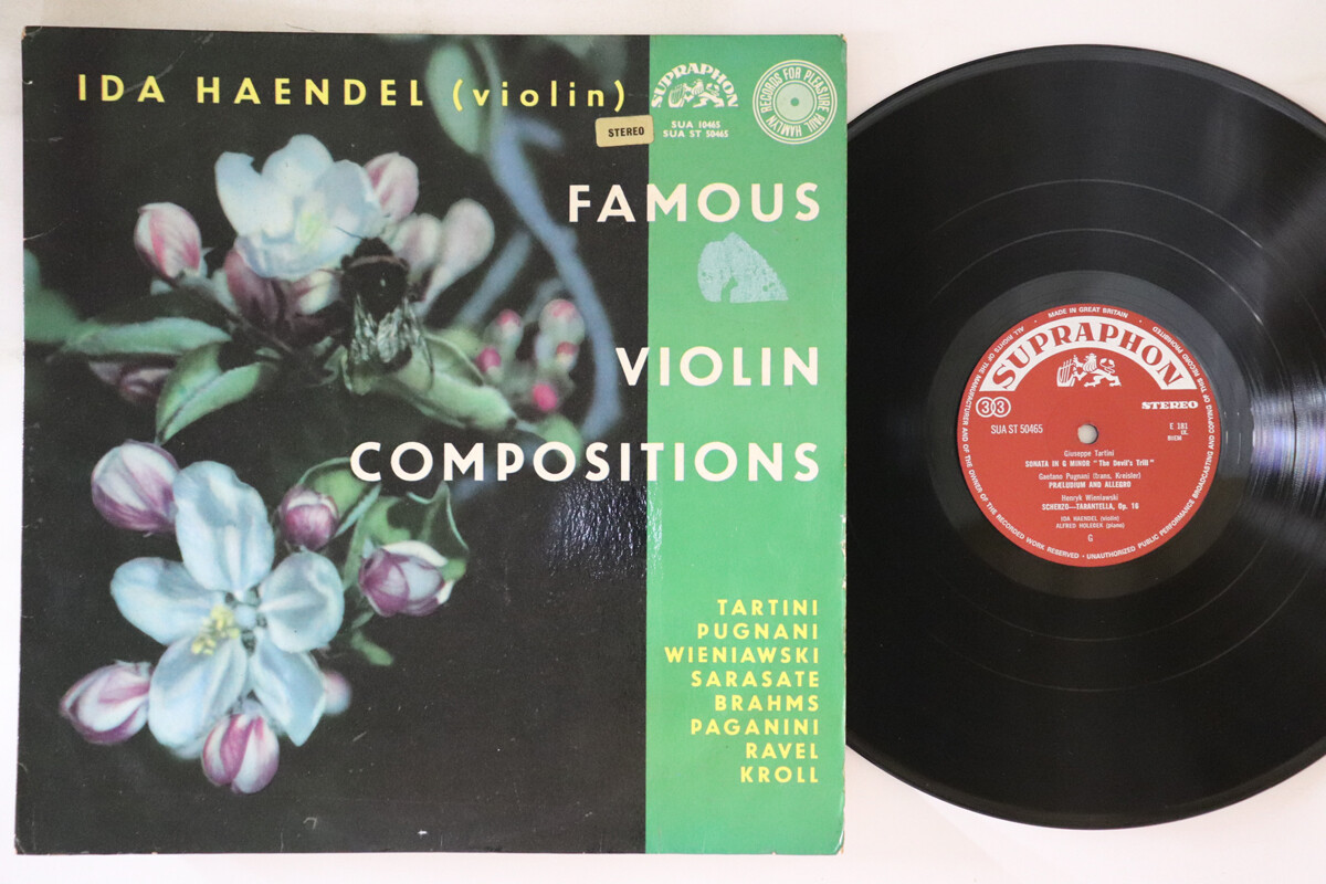 英LP Ida Haendel Famous Violin Compositions SUAST50465 SUPRAPHON /00260 LP IDA HAENDEL Famous Violin Compos SUAST50465 SUPRAPHON UK