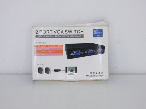 2 Port VGA Switch Select Box for LCD PC TV Monitor Video Wide Screen - Picture 4 of 10
