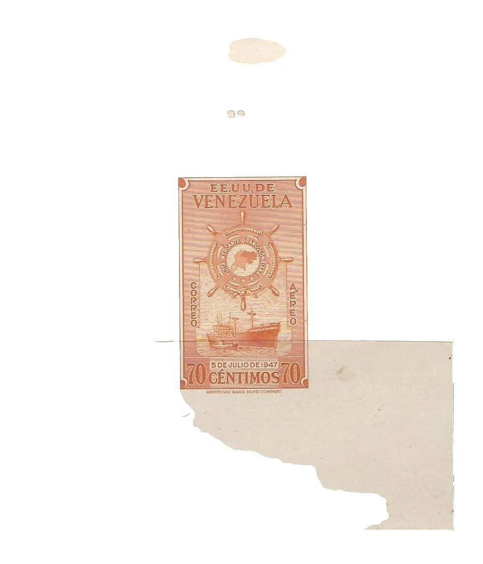 Ships, Boats Proof, Essay Venezuelan Stamps