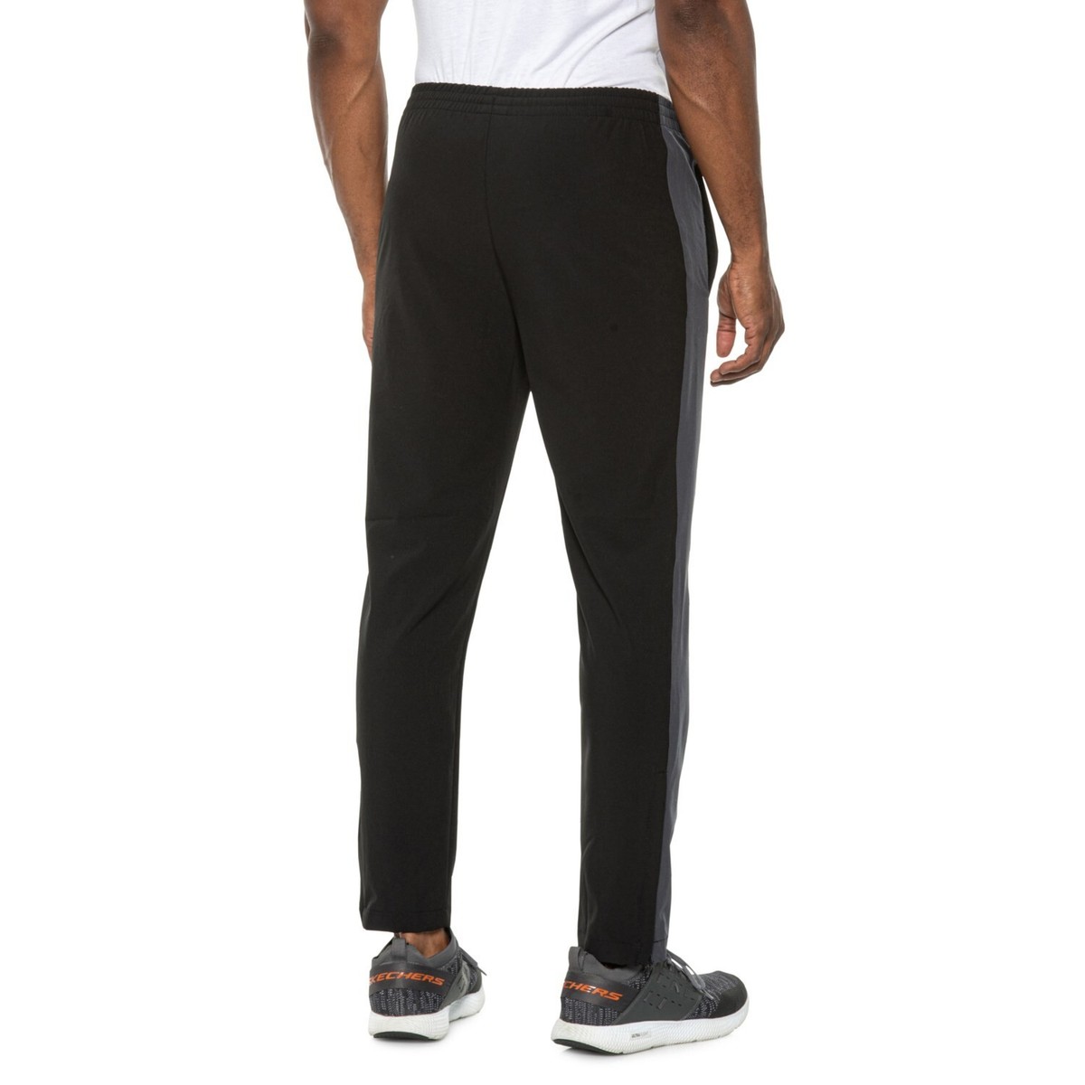 NEW BALANCE All Motion BLACK/Gray Ankle Zip Woven Running PANTS