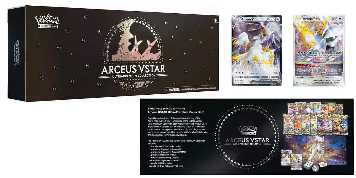 Pokemon Trading Card Game: Arceus VSTAR Ultra-Premium Collection GameStop  Exclusive