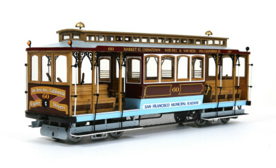 Occre 53007 - San Francisco Tram - Wooden-Metal Model Kit, Scale 1:24