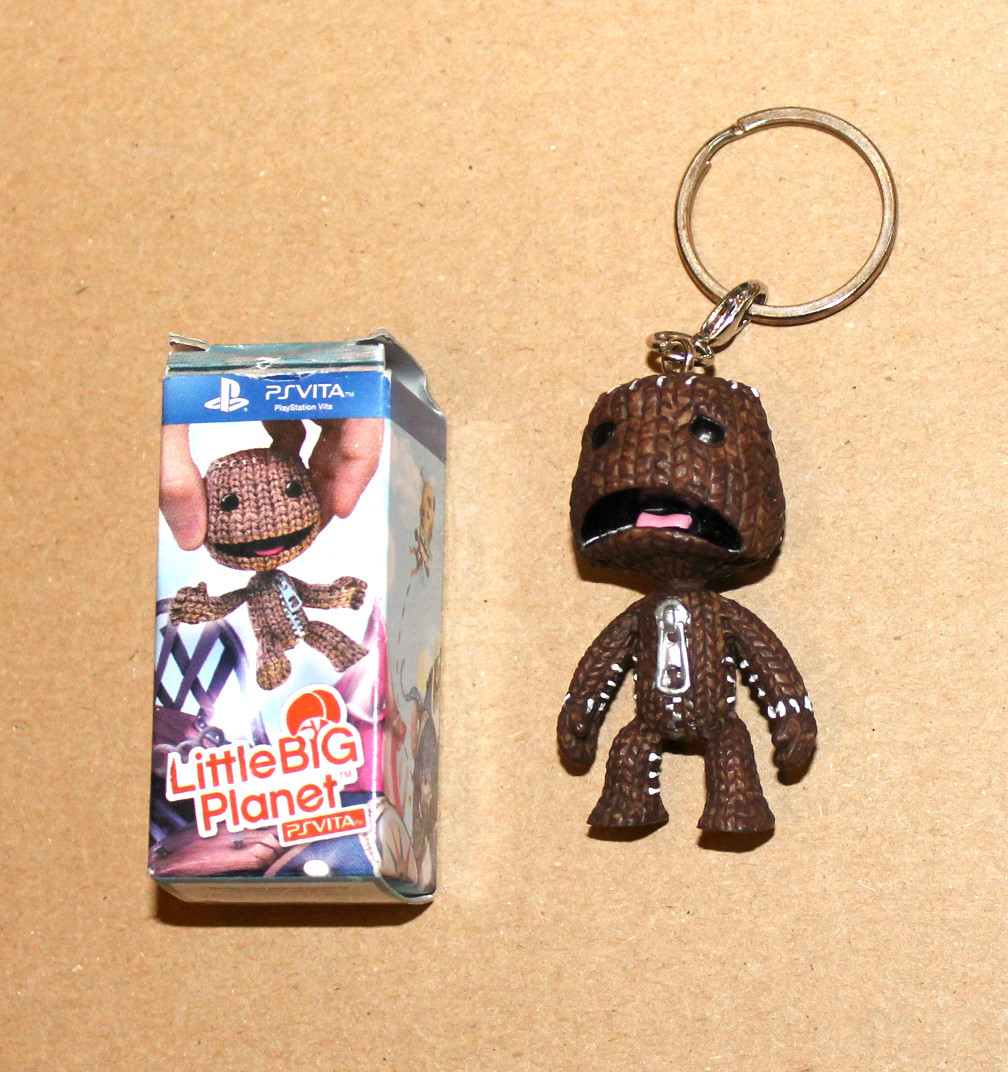 Little Big Planet Crying Sackboy PS Vita Figure Keychain Keyring