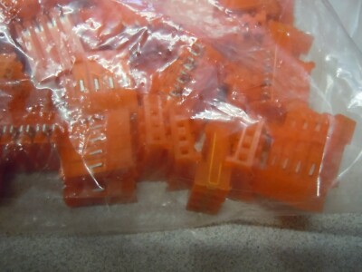 20-Piece lots of TE/AMP  3-643817-4 MTA156 4-Position Connector 18AWG Orange