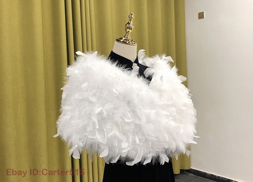 Para mujeres 100% Real Piel de Avestruz Capa Boda Fiesta Invierno Vestido Chal Top LO ÚLTIMO - Imagen 16 de 36