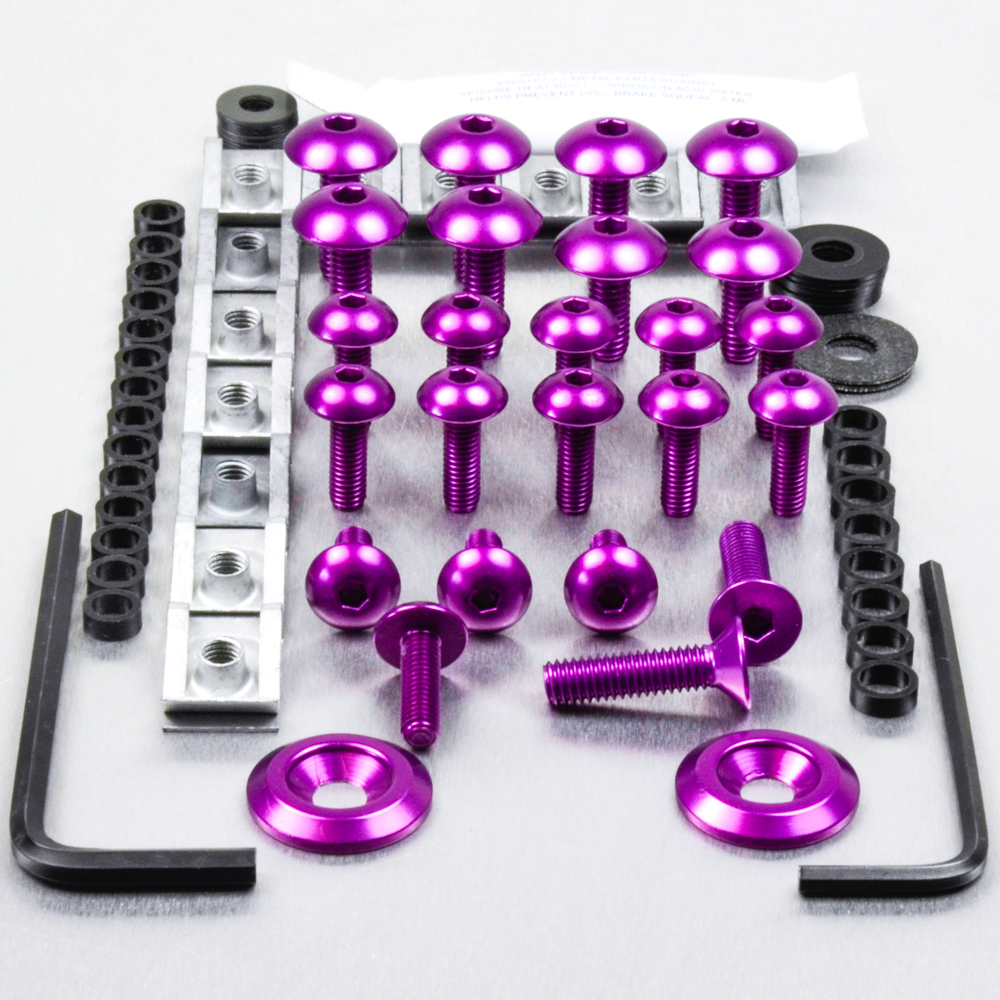 Aluminum Fairing Screw Kit ZX-6R NINJA 00-02 Purple | eBay