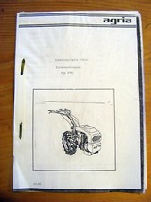 Agria 2700 Ersatzteilliste ETL Teileliste aus 1985 Einachsschlepper Einachser