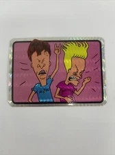 RARE Vintage Beavis and Butthead Prism Vending Machine Sticker ACDC Metallica