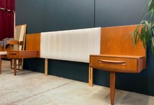 Very Rare Headboard with Bedside Tables from G Plan, 1970.