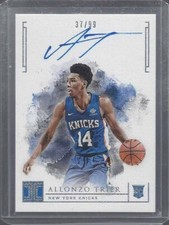 ALLONZO TRIER 2018-19 PANINI IMPECCABLE ON CARD ROOKIE AUTO RC #D 37/99