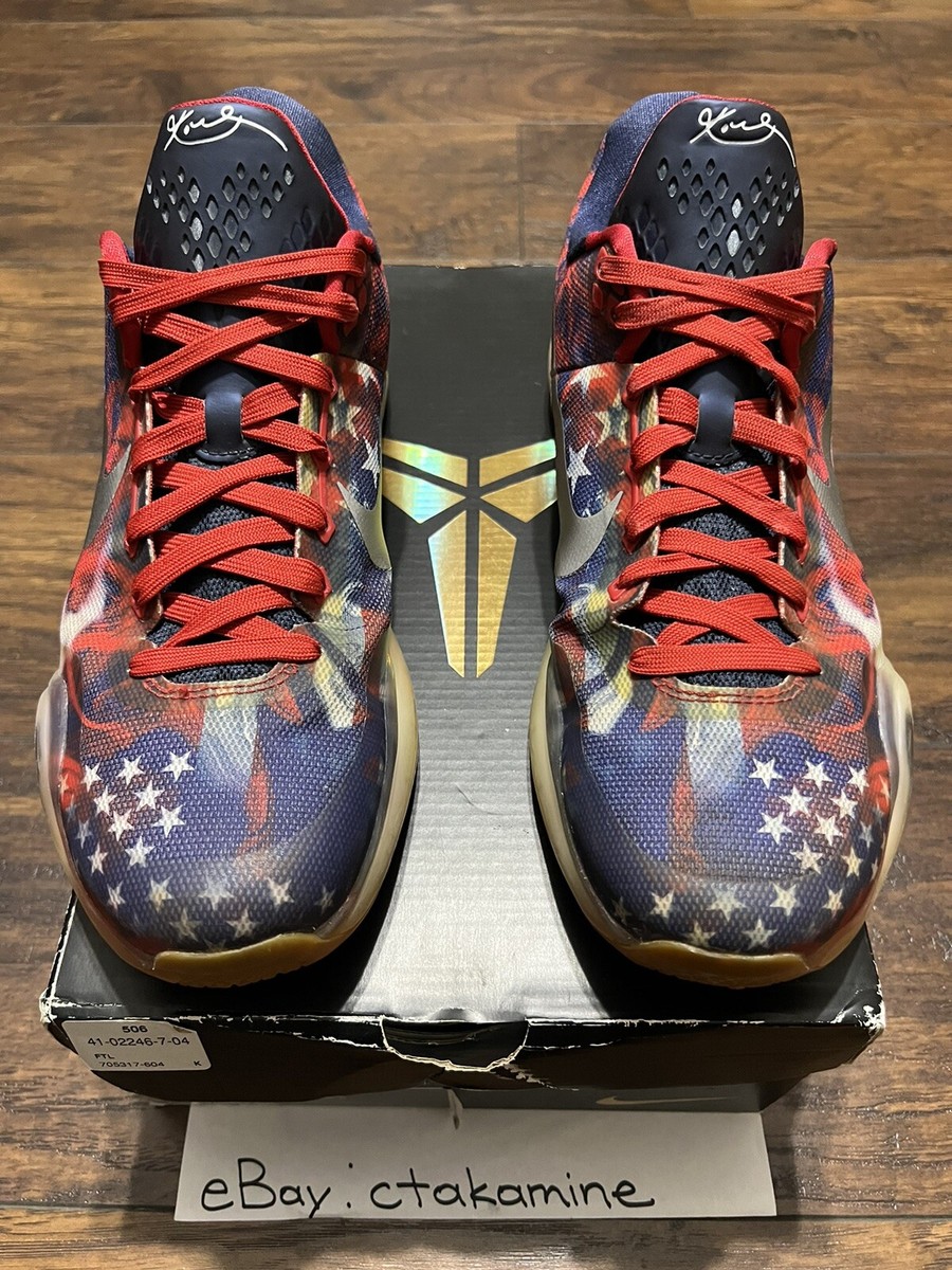 Nike Kobe 10 X USA 2015 Independence Day Shoe US Men Size 11 Used Nike Kobe 10 X USA 2015 Independence Day Shoe US Men Size 11 Used