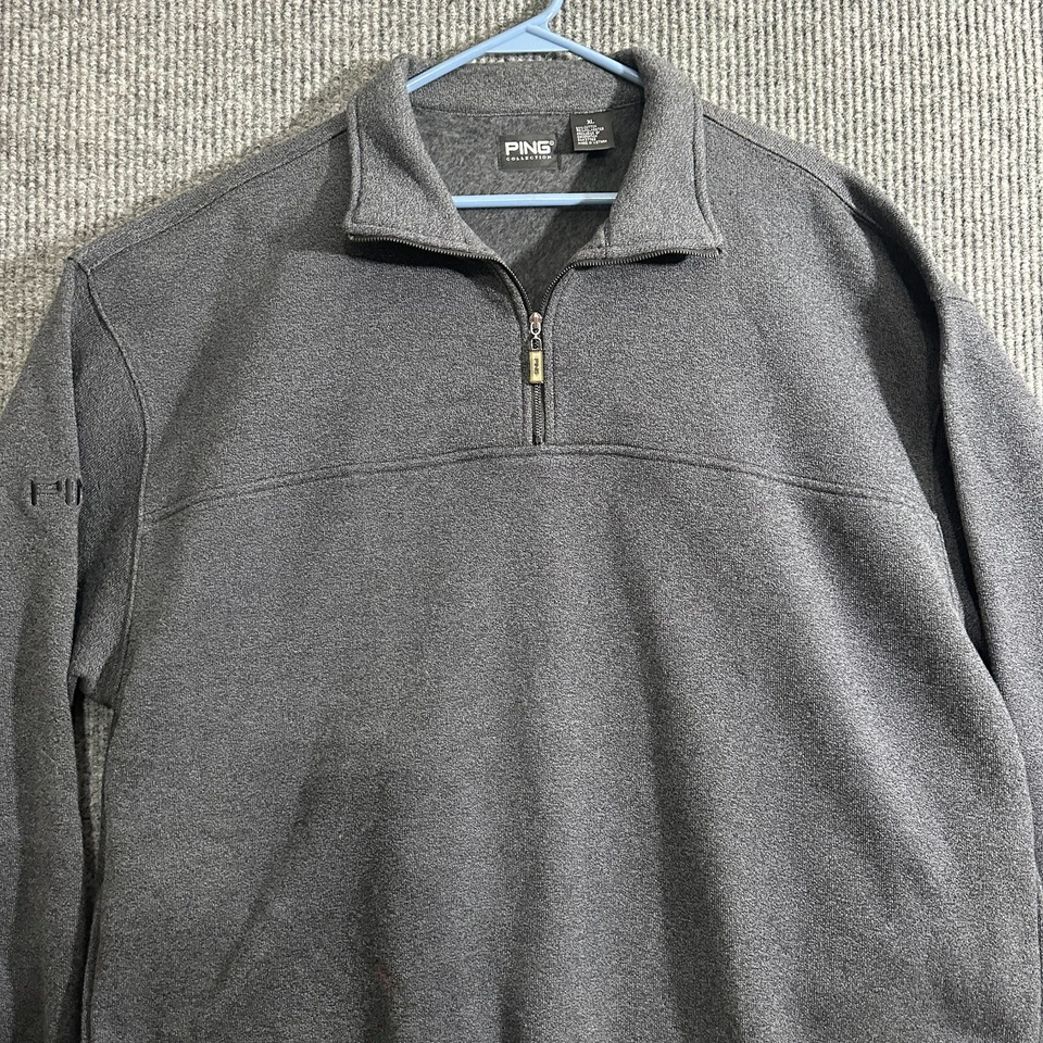 Jaqueta Pulôver Masculina Ping Collection Tamanho XL Cinza 1/4 Zíper - Imagem 2 de 4