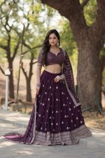 Purple lehenga choli readymade wedding lehenga Partywear indian lehenga choli