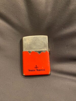 Vivienne Westwood Zippo Oil Lighter Orb Silver Orange Discontinued