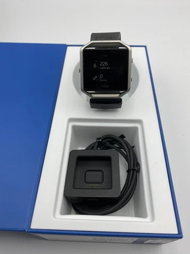 New Fitbit Blaze Smart Fitness Tracker Watch Size Small & Large -Black FB502S