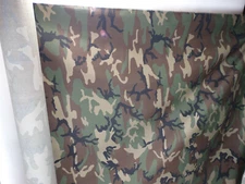 US Military Woodland Camouflage Fabric 65" x 1 yard