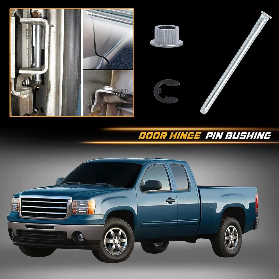 Door Hinge Pin Bushing Repair Kit For Chevy GMC 1500 2500 3500 15685040 15562609 - Image 4 of 4