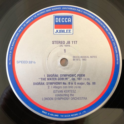DECCA JB 117 Dvořák - Symphony No. 8 Istvan Kertesz ( UK ) - Picture 4 of 5