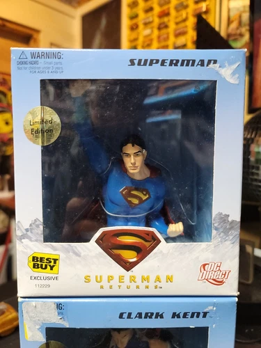 DC Direct Superman/Clark Kent Bust SET. BestBuy Exclusive. C box condition.