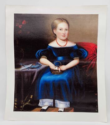 Miss Frances A. Motley by John S. Blunt Giclee Canvas Art Print Repro 14'' x 16''