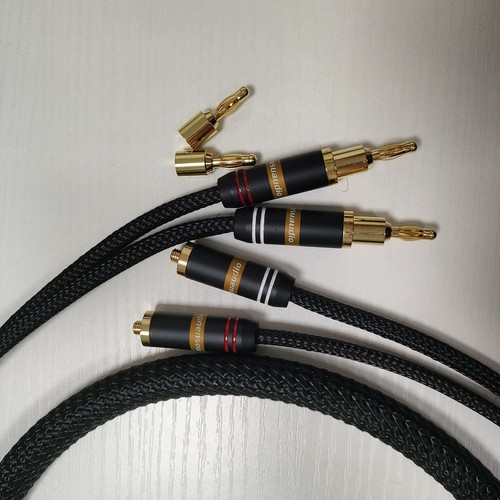 1.5M 2PCS(Pair) HiFi Audio Speaker Cable Loudspeaker Wire with Banana Connector - 第 2/10 張圖片