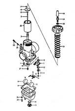 Carburetor For Suzuki RM370 1976-1977  13200-41660 complete carb