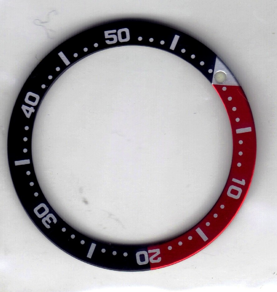 Seiko SKX013 Coke bezel ring insert Red Black HARAJUKO CO