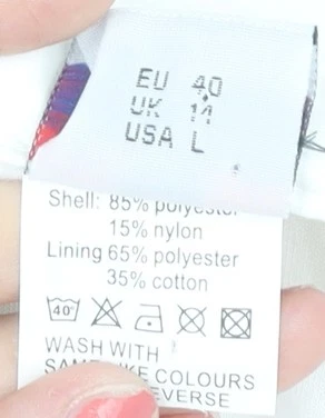 K-Swiss Women's White Skirt, Size 12, Polyester Blend - Image 4 of 4