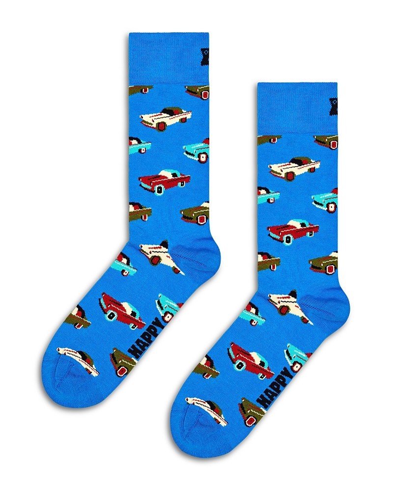 Happy Socks Unisex Car Crew Socks Blue Multi M8 to 12 W10 to 125 3090₽