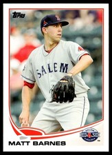 2013 Topps Pro Debut Matt Barnes Rookie Boston Red Sox #61A