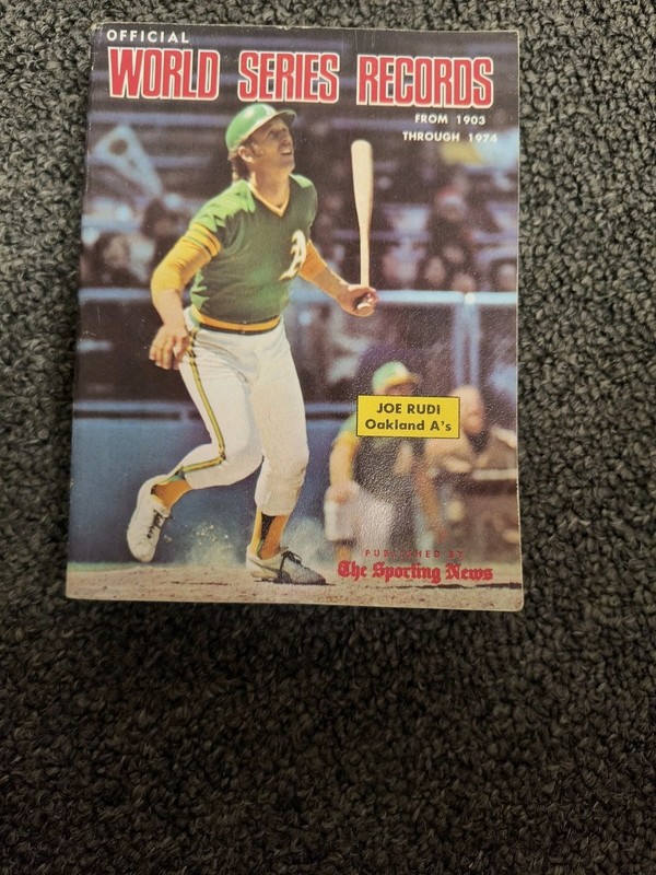 1974 The Sporting News Official World Series Records Book Excellent Condition.