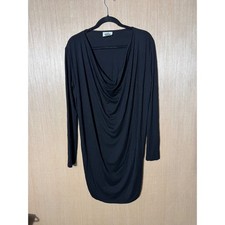 Ganni Barneys draped sheath 3/4 sleeve Lagenlook boho dress