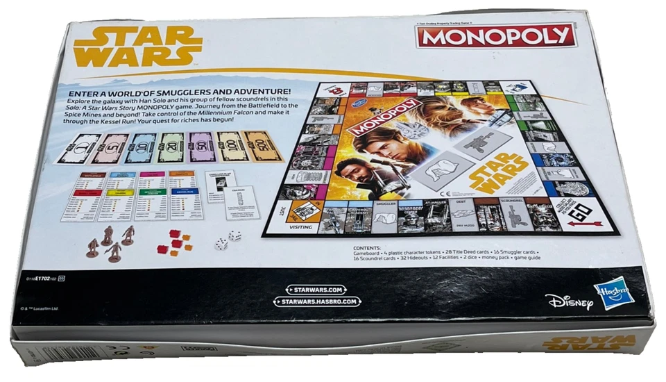 MONOPOLY GAME : 2017 Star Wars Edition - Contents In Vgc (FREE UK P&P) - Image 2 of 4