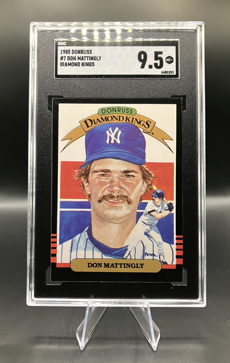 1985 Donruss - Diamond Kings - Don Mattingly #7 - New York Yankees - SGC 9.5