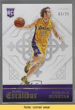 2015-16 Panini Excalibur Rookies Gold 3/25 Marcelo Huertas #195 READ r0m