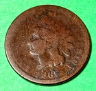 1867 US Indian Head Cent  AG About Good
