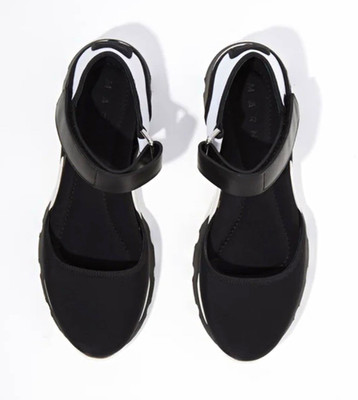 Marni Women s Black/Dark Navy Sandals, sz 10