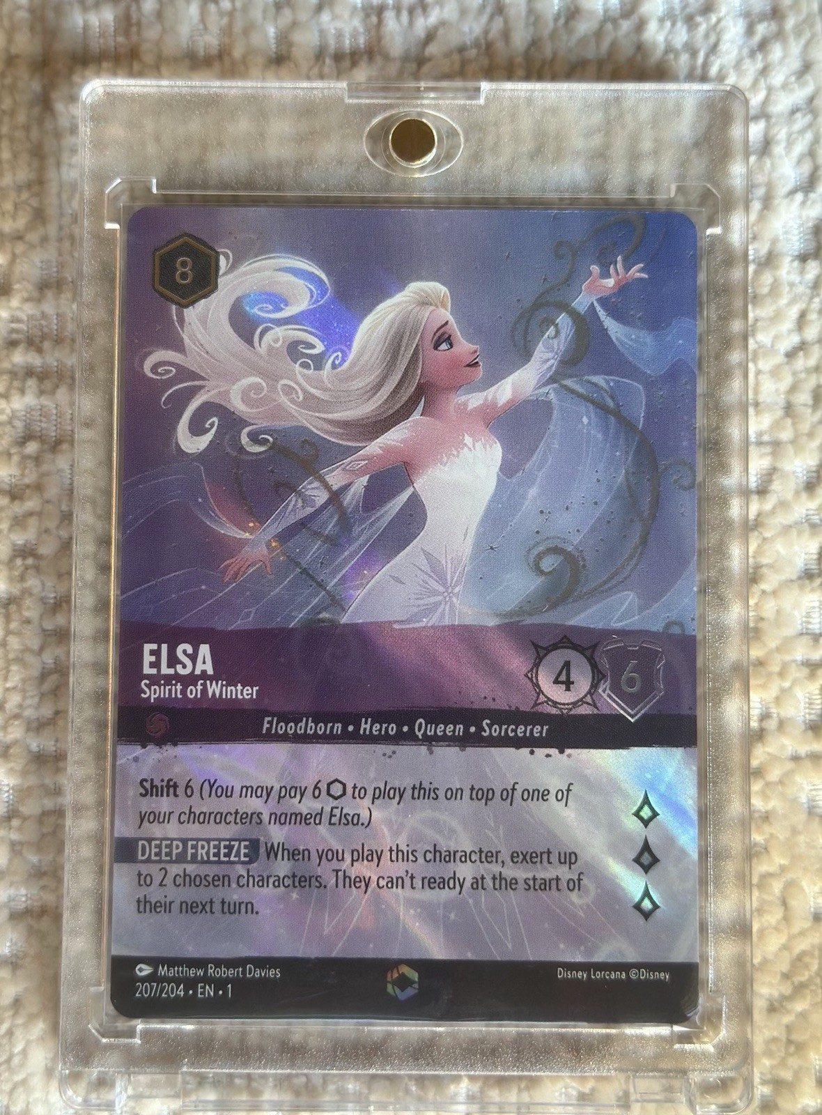 The First Chapter Elsa Spirit of Winter Enchanted Card 207/204